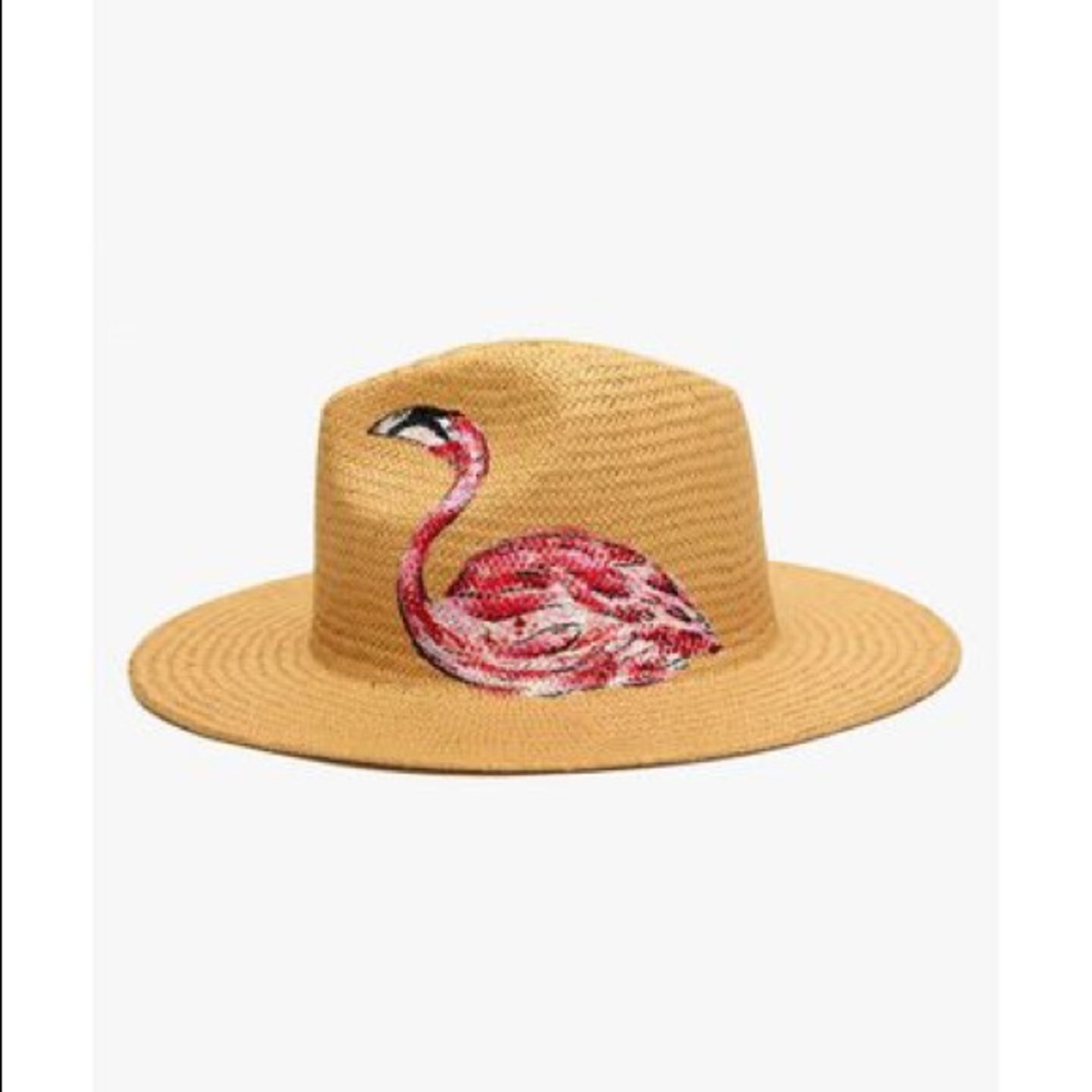 ONIA Rosa Panama hat- flamingo